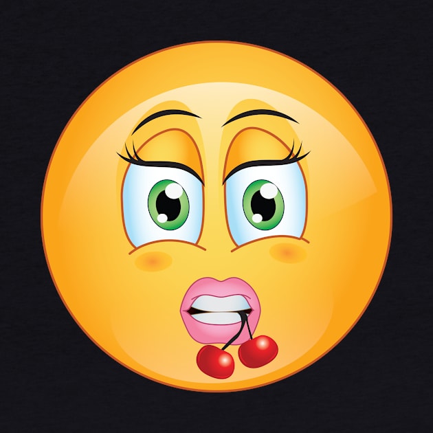 Flirty Girl by Emoji World by emojiworld